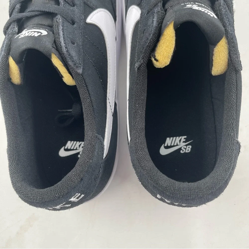 NIB! 👞 Nike Unisex SB Heritage Vulc Black Skateboard Shoes Sneakers - Size 10
